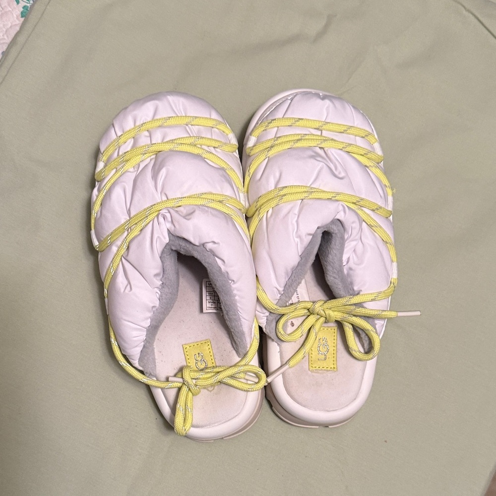 UGG Women's White and Yellow Shoes